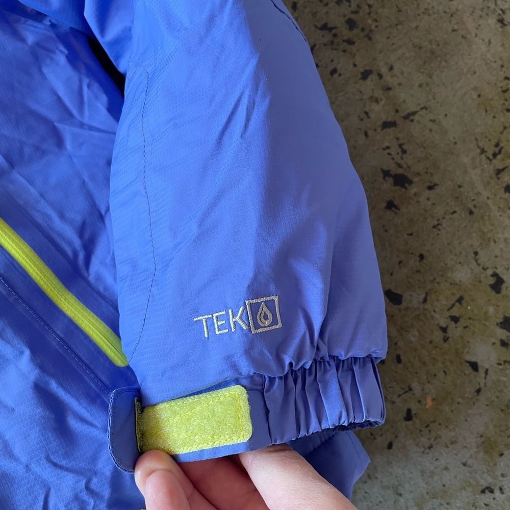 L.L. Bean Glacier Summit Waterproof Ski Jacket Blue Thinsulate Youth Large 14-16 - Picture 3 of 11